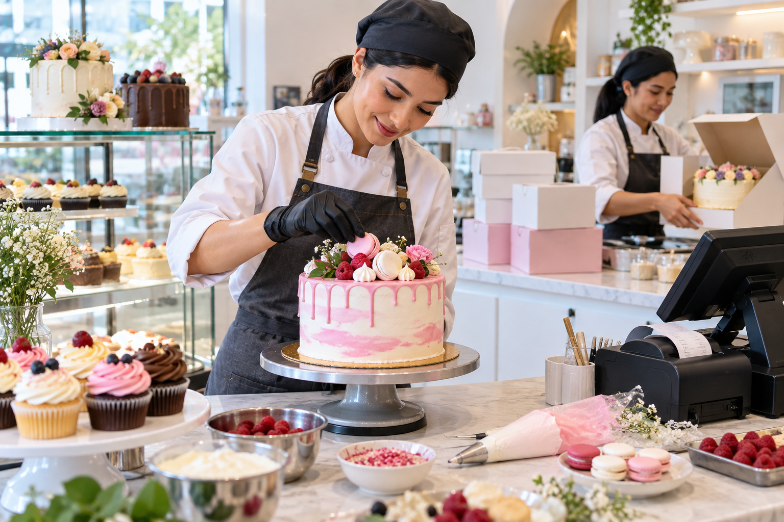 Bakeries & cake shops business using a point-of-sale system