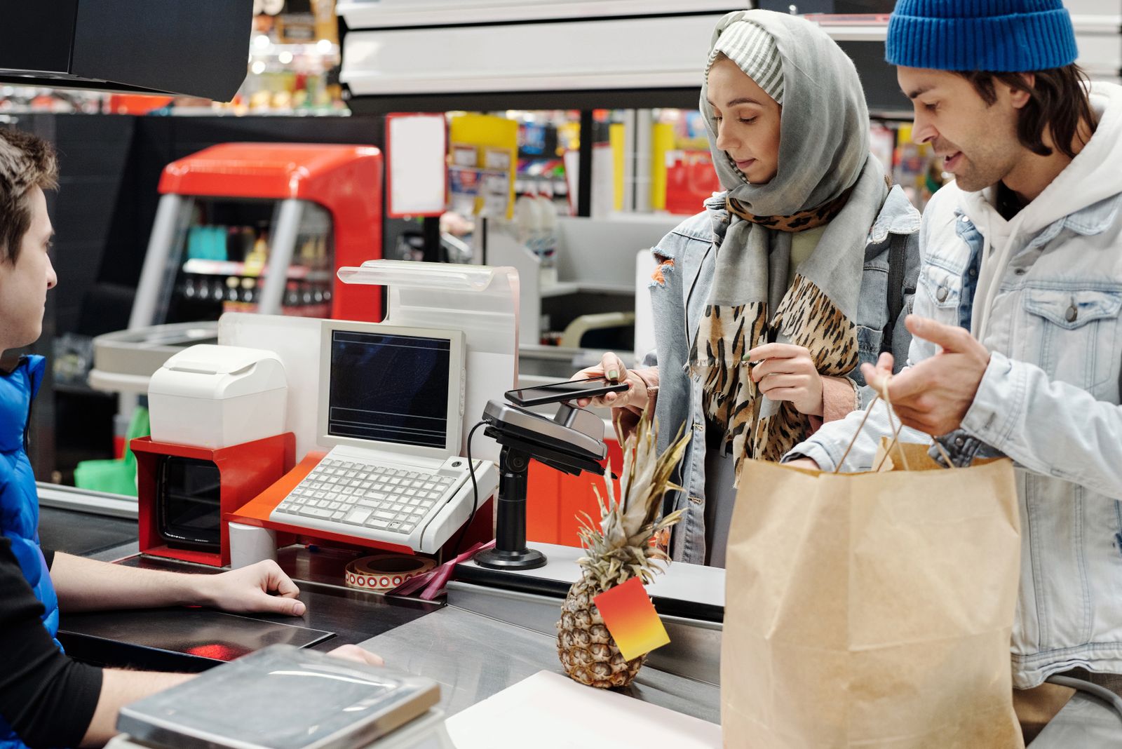Grocery & retail business using a point-of-sale system